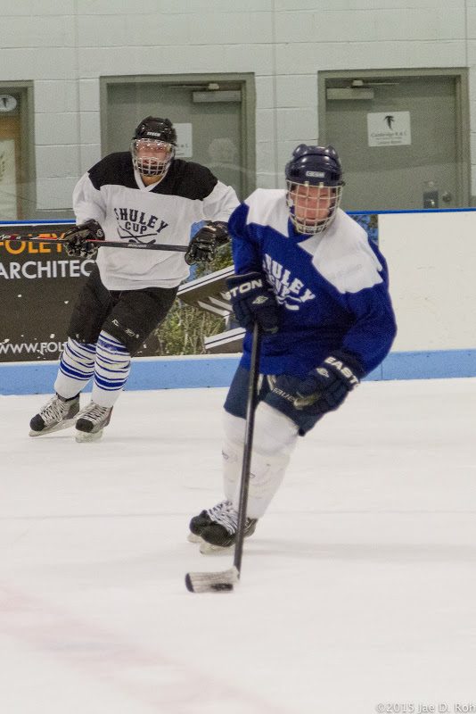 Shuley Cup players on the ice